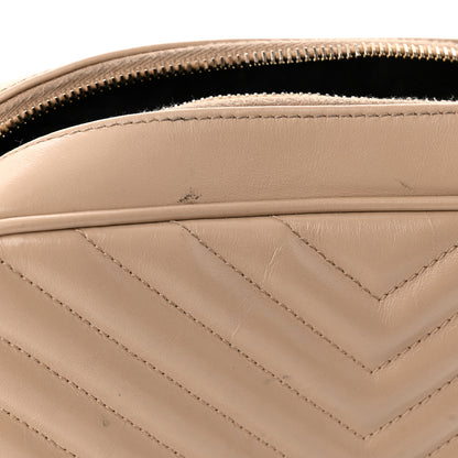 Saint Laurent Calfskin Matelasse Monogram Lou Camera Bag Dark Beige 14 of 16