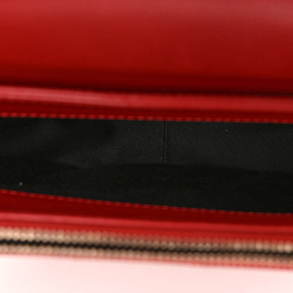 Chanel Shiny Calfskin Goatskin Quilted Small Coco Curve Messenger Flap Red 5 of 11