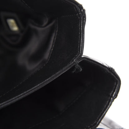 Chanel Lambskin Quilted Jumbo 3 Flap Black 10 of 14
