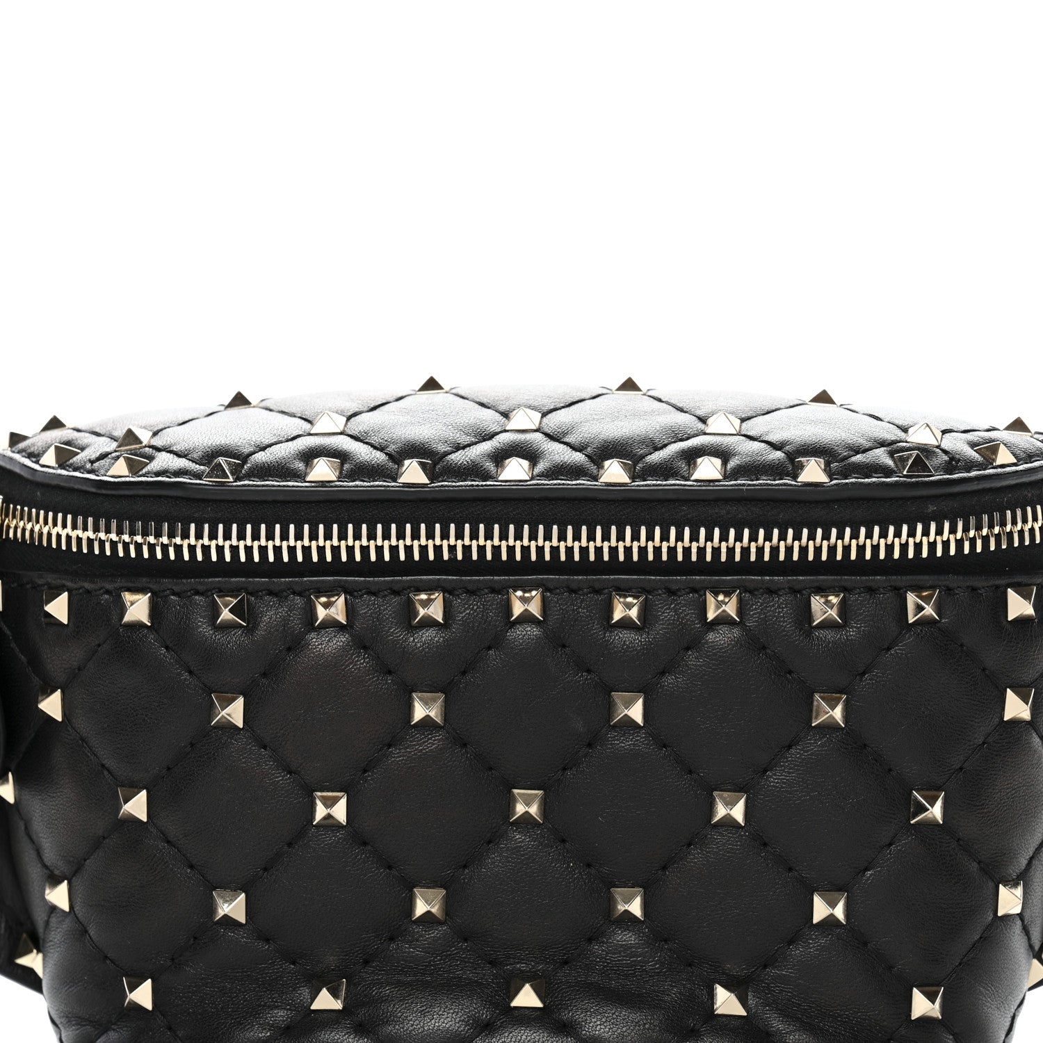 Valentino Garavani Nappa Rockstud Spike Belt Bag 85 Black 7 of 10