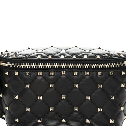 Valentino Garavani Nappa Rockstud Spike Belt Bag 85 Black 7 of 10