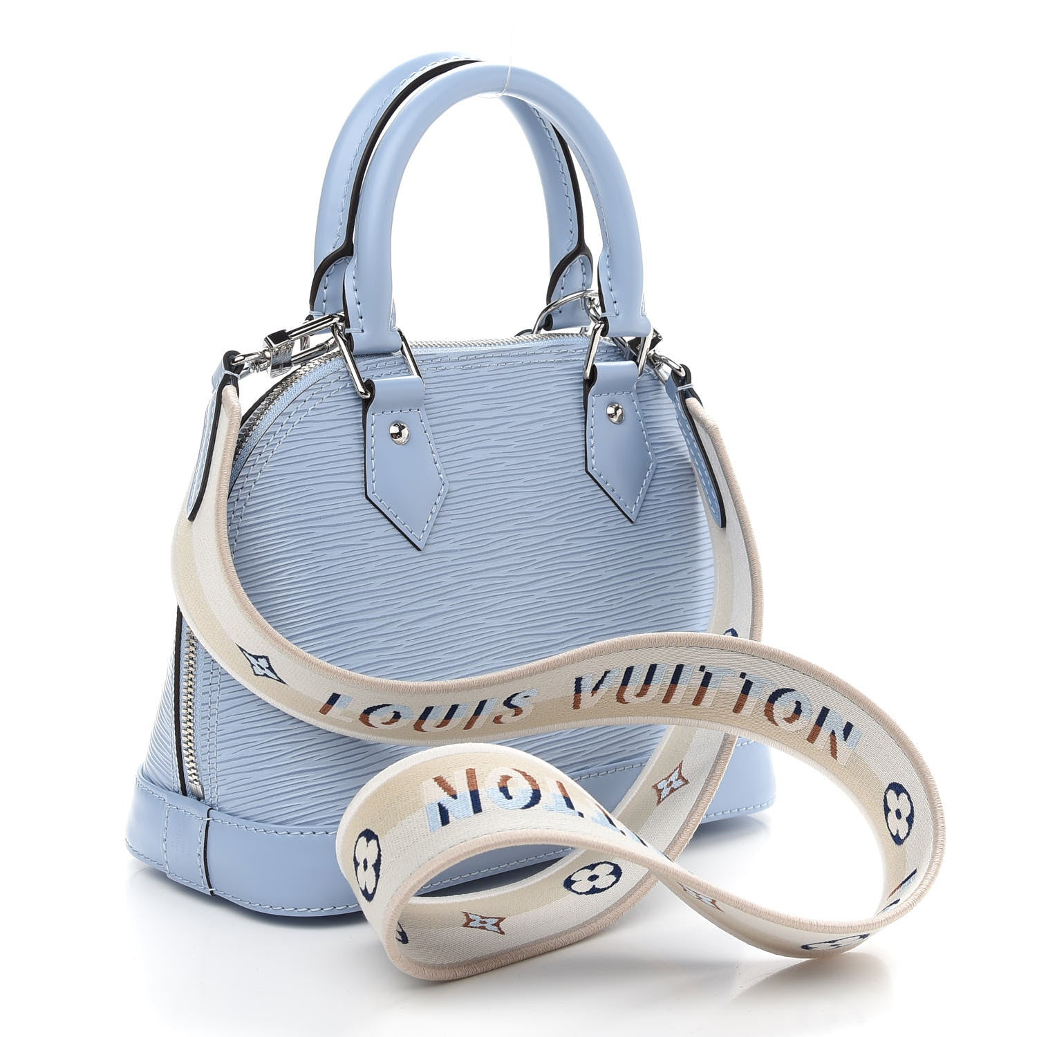 Louis Vuitton Epi Jacquard Alma BB Bleu Nuage 3 of 7