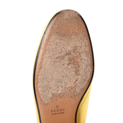 Gucci Metallic Nappa Womens Princetown Slippers 37 Gold 12 of 18