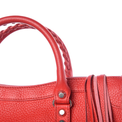 Balenciaga Vibrato Calfskin Classic Silver Hardware S City Rouge Cerise 11 of 13