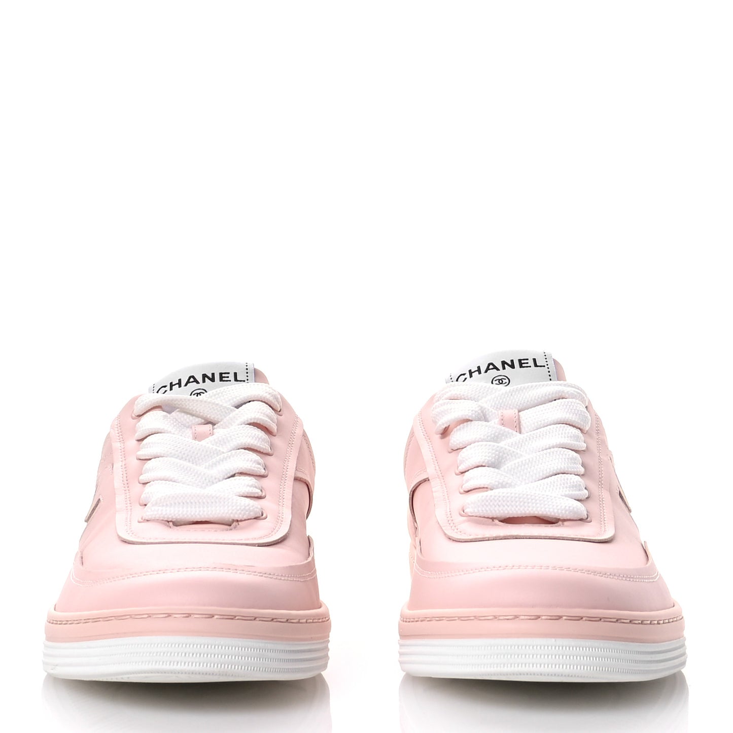 Calfskin Womens CC Sneakers 40 Light Pink