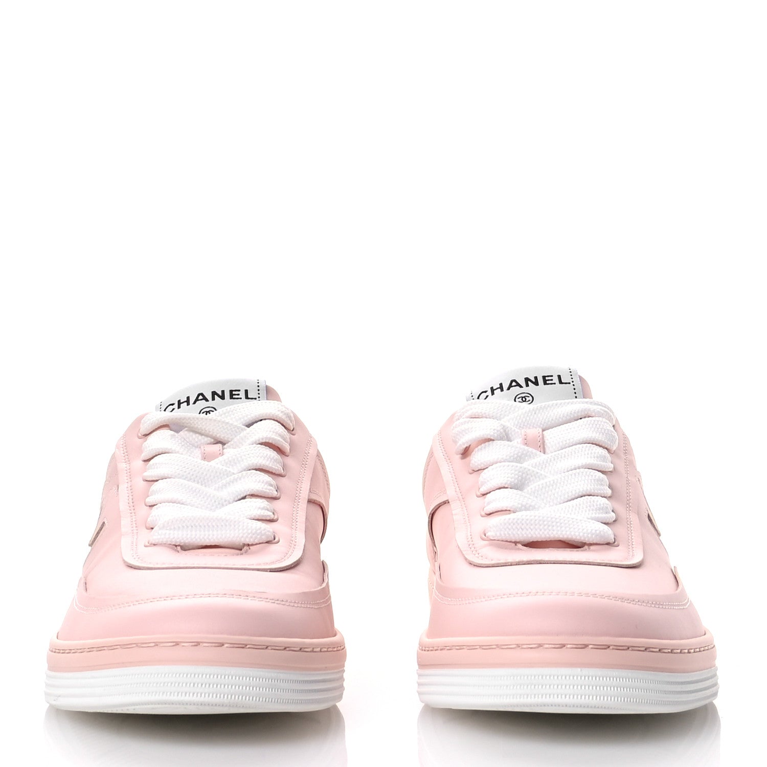 Chanel Calfskin Womens CC Sneakers 40 Light Pink 3 of 9
