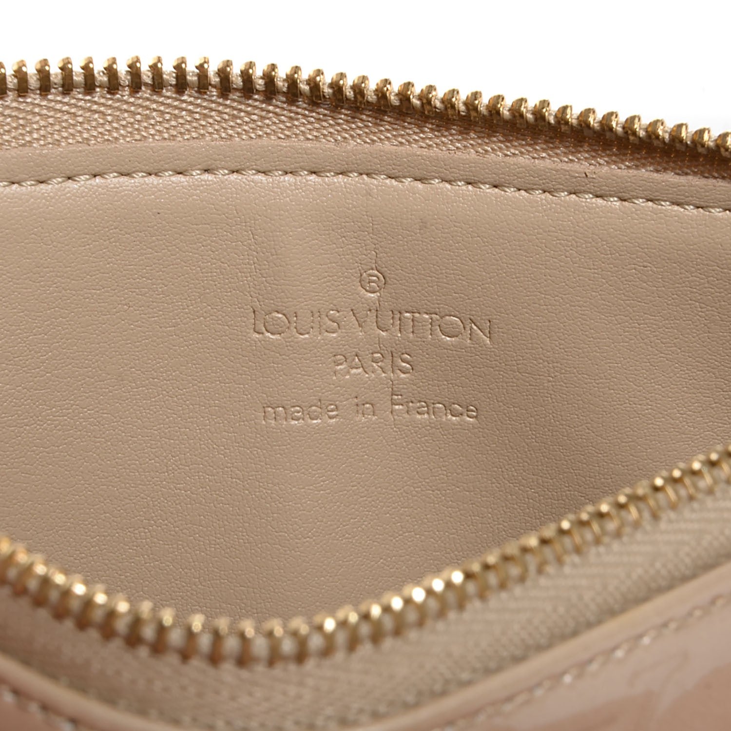Louis Vuitton Vernis Lexington Fleurs Pochette Beige 6 of 7