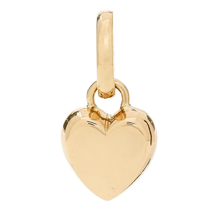 Foundrae 18K Yellow Gold True Love Heart Petite Ingot Medallion Pendant 1 of 5