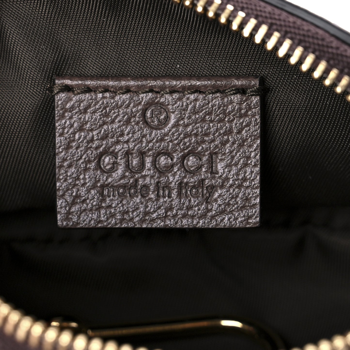 GG Supreme Monogram Web Ophidia Dome Key Pouch Beige New Acero