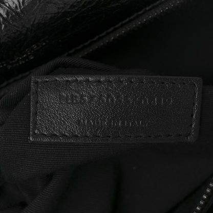 Saint Laurent Crinkled Calfskin Matelasse Monogram Medium Niki Chain Satchel Black 12 of 19