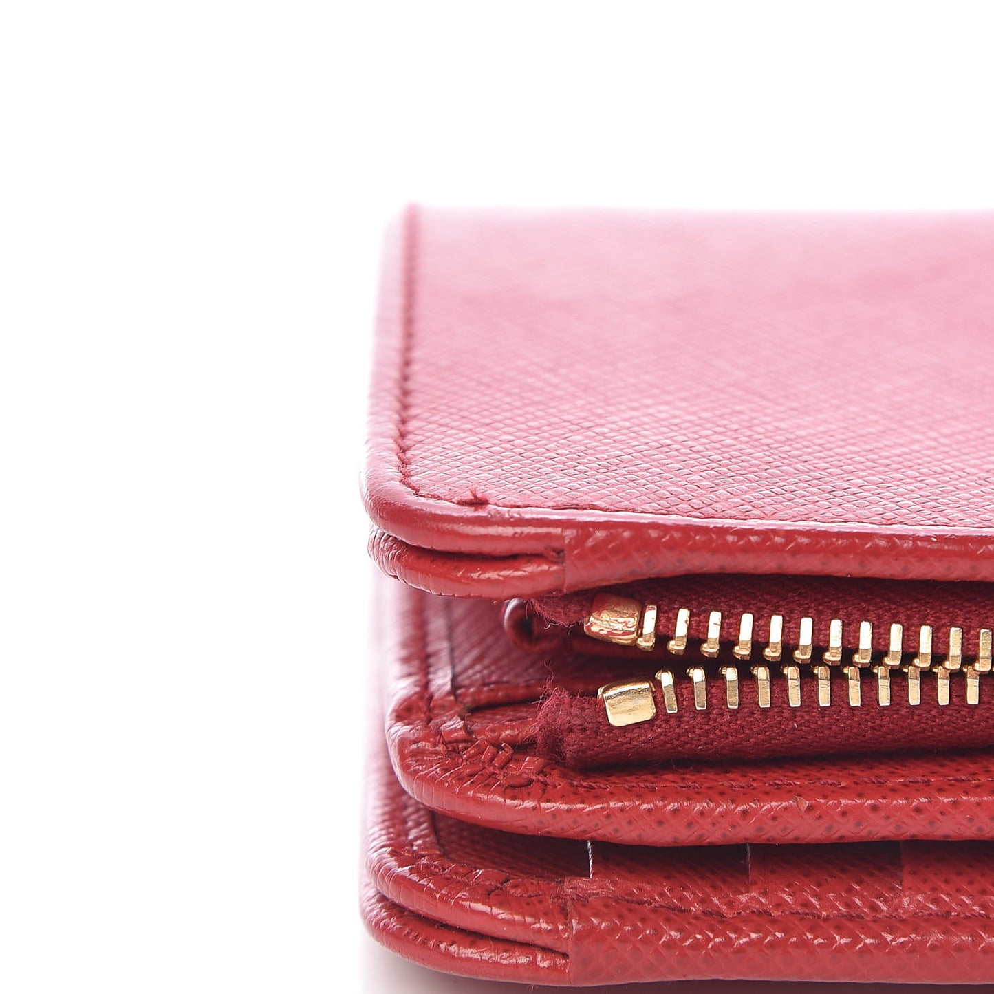 Saffiano Compact Wallet Fuoco
