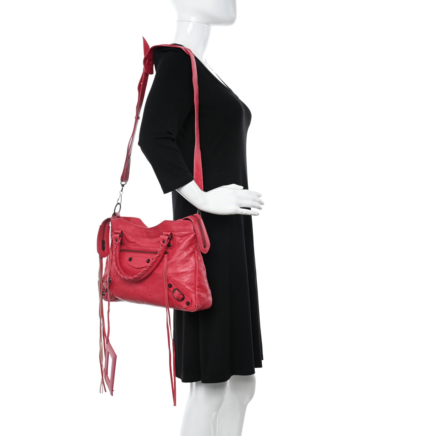 Balenciaga Agneau Classic Hardware Town Rose Thulian 2 of 12