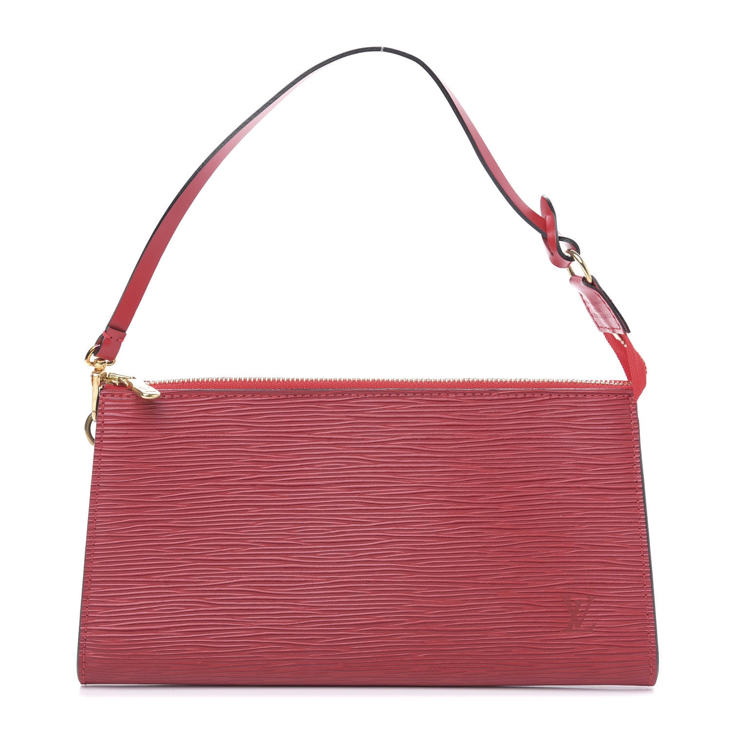 Louis Vuitton Epi Pochette Accessories 24 Castillan Red 1 of 9