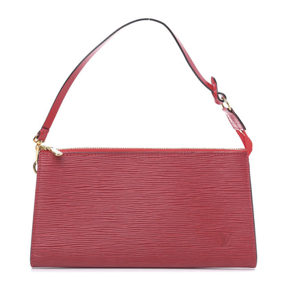 Louis Vuitton Epi Pochette Accessories 24 Castillan Red 1 of 9
