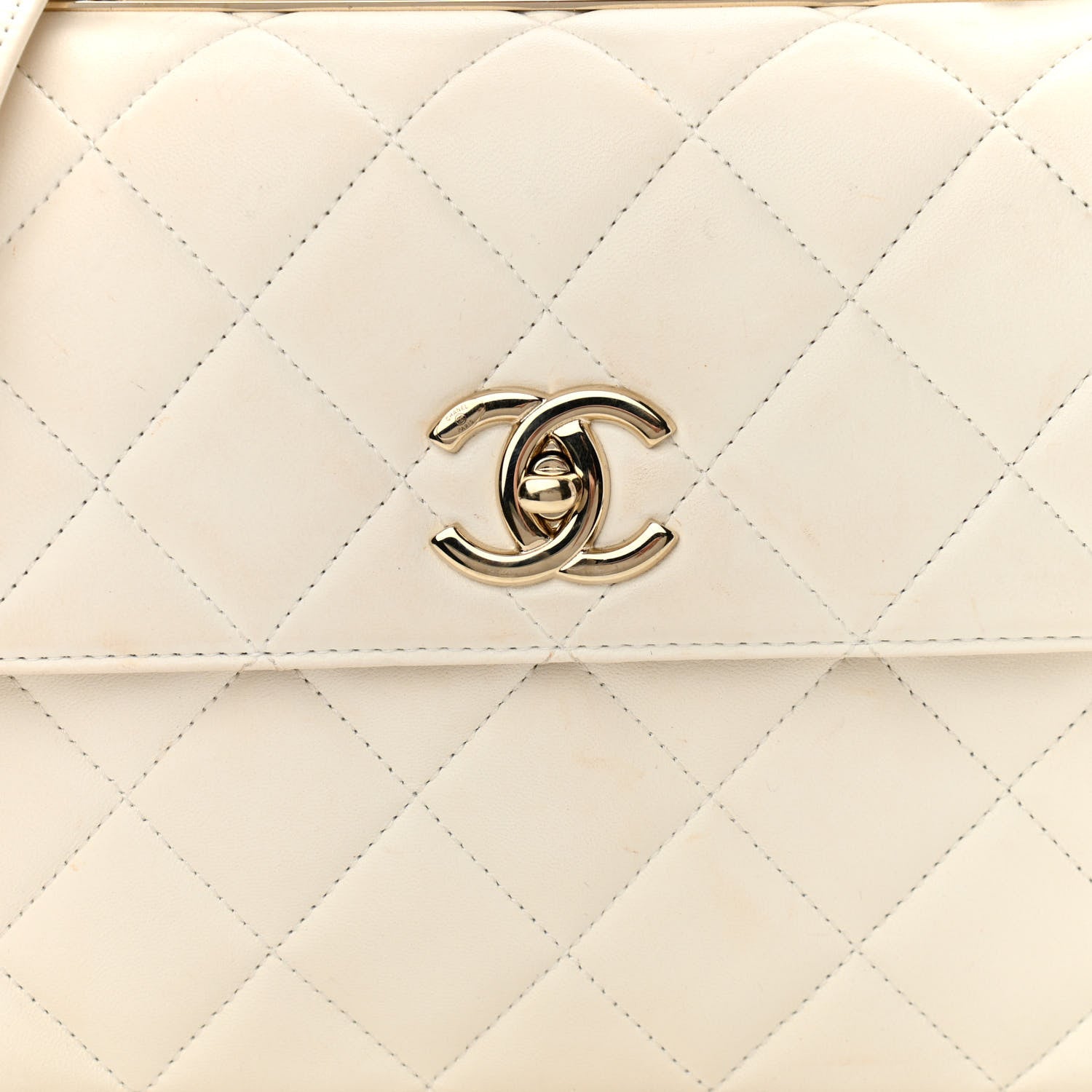 Chanel Lambskin Quilted Small Trendy CC Dual Handle Flap Bag White 8 of 14