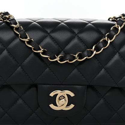 Chanel Lambskin Quilted Mini Rectangular Flap Black 8 of 11