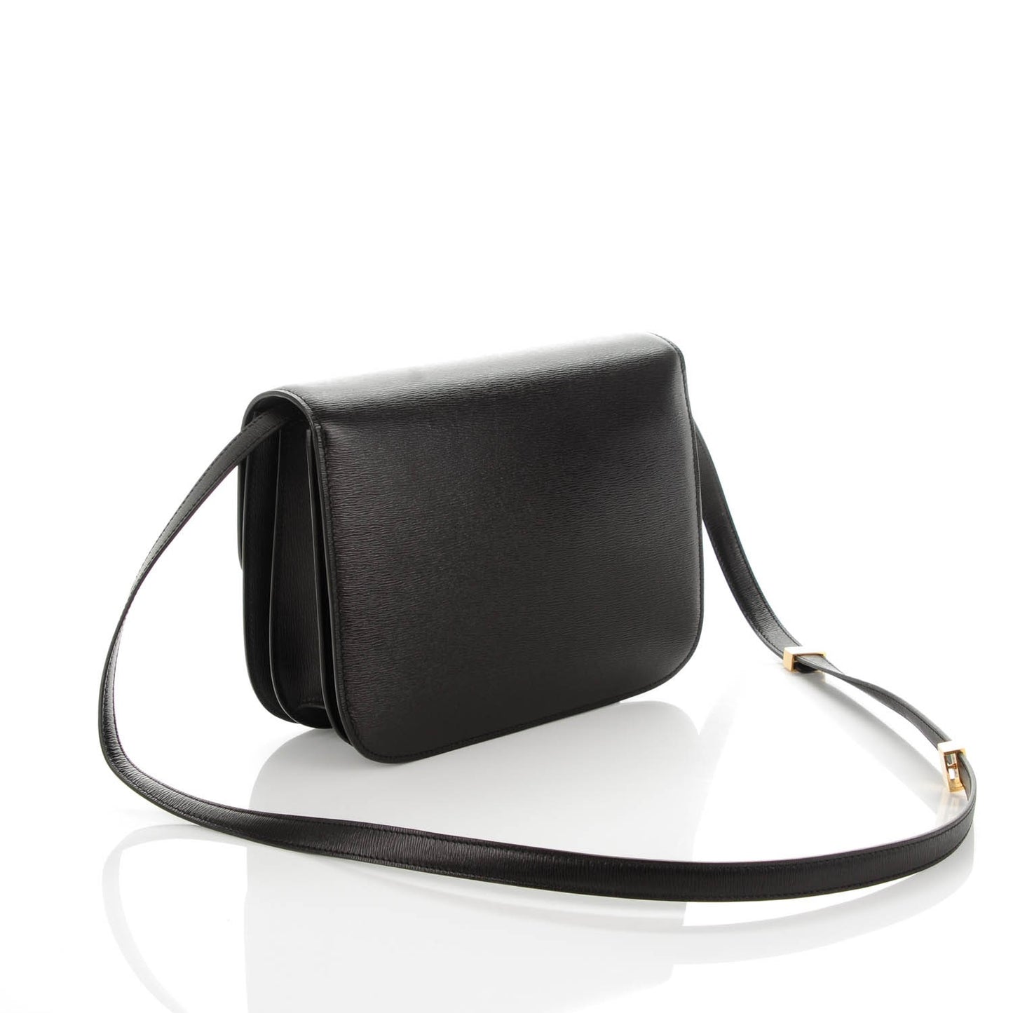 Liege Calfskin Medium Classic Box Flap Bag Espresso