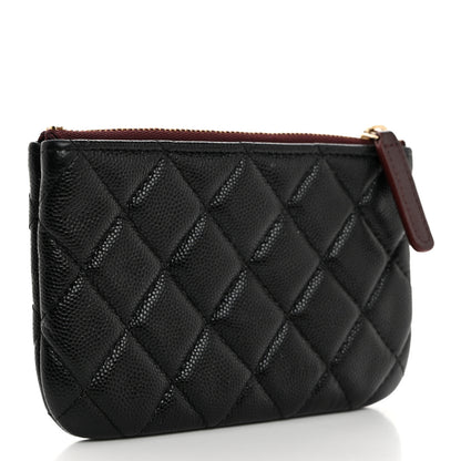 Chanel Caviar Quilted Small Cosmetic Case Black 3 of 7