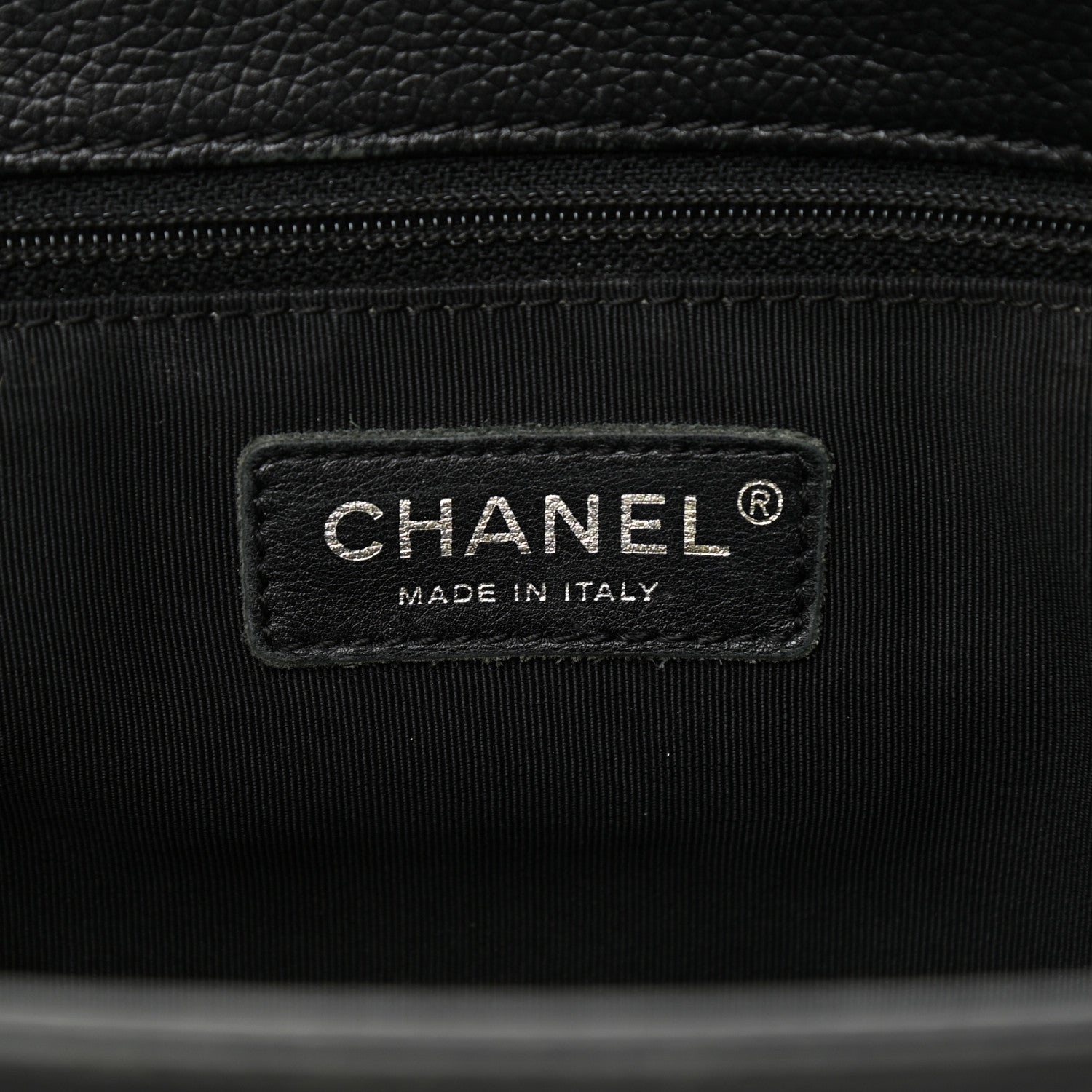 Chanel Calfskin Cerf Executive Shopper Tote Black 6 of 15