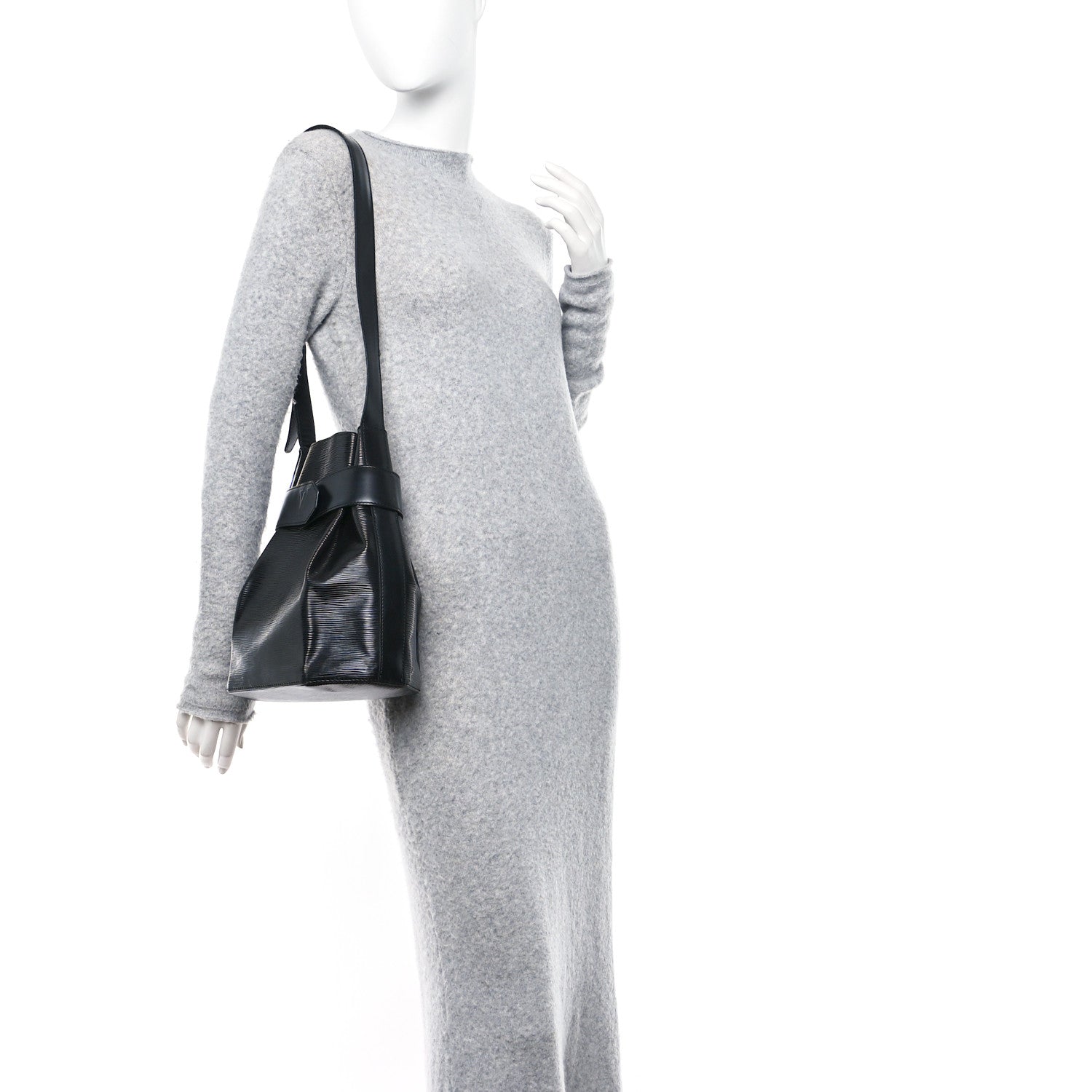 Louis Vuitton Epi Sac D'epaule Black 2 of 14