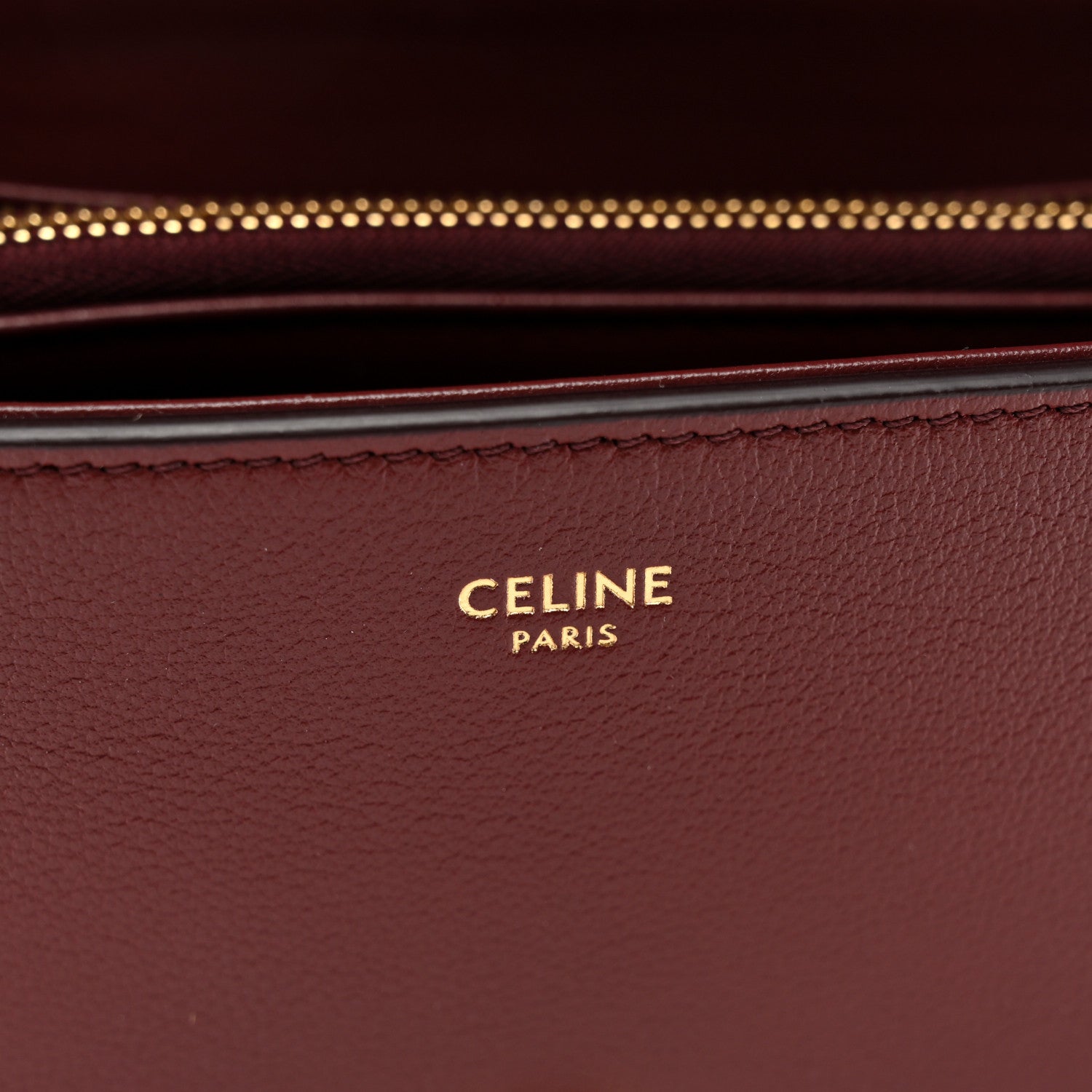 Celine Supple Calfskin Teen Victoire Light Burgundy 6 of 9