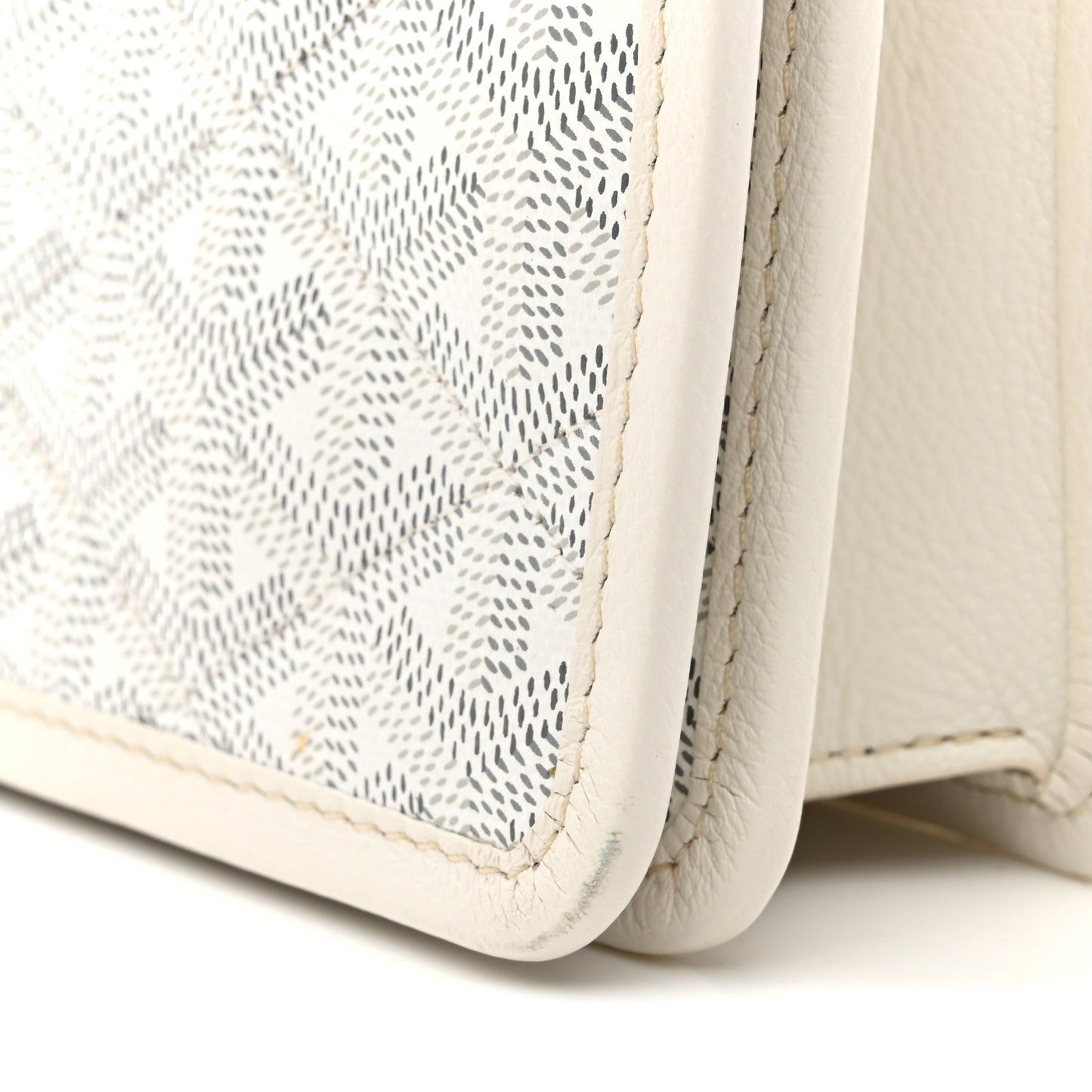 Goyardine Alexandre III Bag White