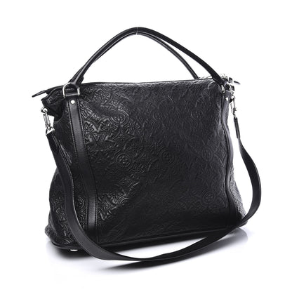 Louis Vuitton Monogram Lambskin Antheia Ixia MM Black 2 of 13