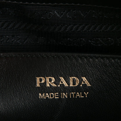 Prada Saffiano City Calfskin Medium Esplanade Tote Black 7 of 8