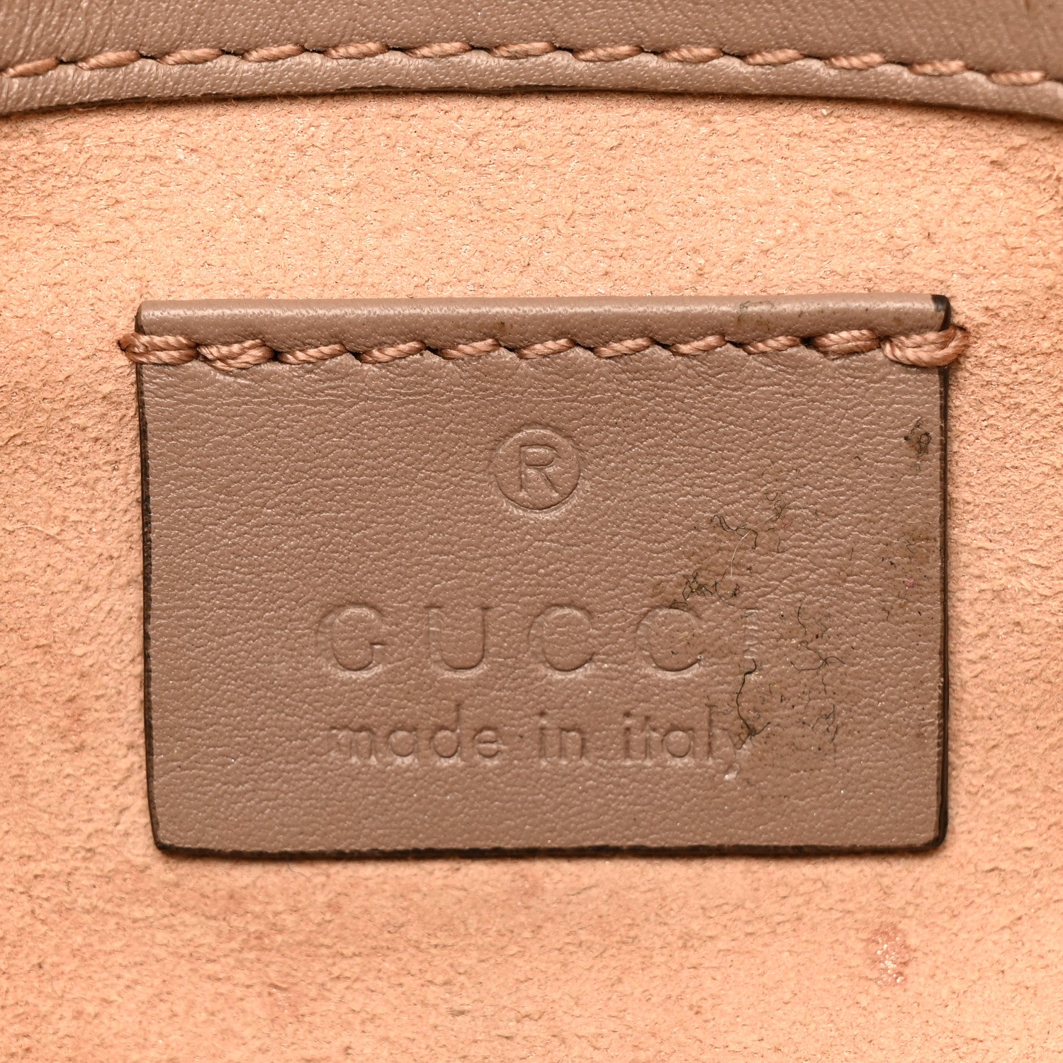 Gucci Calfskin Matelasse Super Mini GG Marmont Shoulder Bag Porcelain Rose 6 of 18