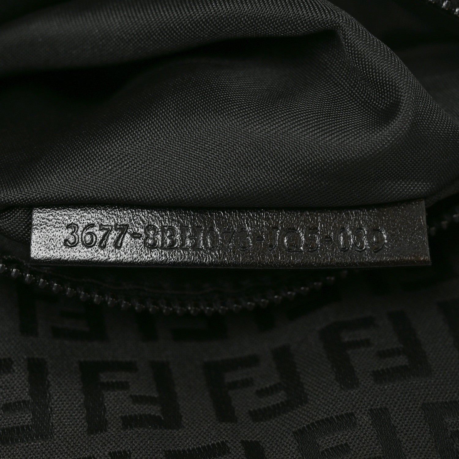 Fendi Zucchino Small Tote Black 6 of 9