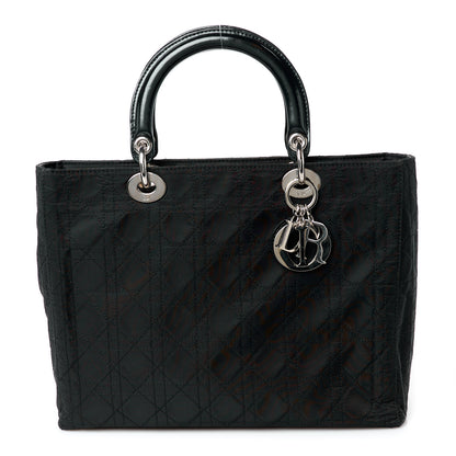 Christian Dior Nylon Cannage Large Lady Dior Black 1 of 10