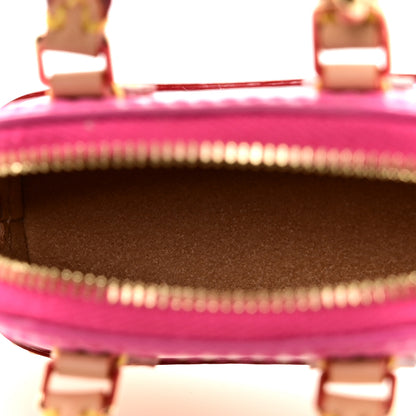 Louis Vuitton Vernis Monogram Micro Alma Bag Charm Key Holder Rose 3 of 5