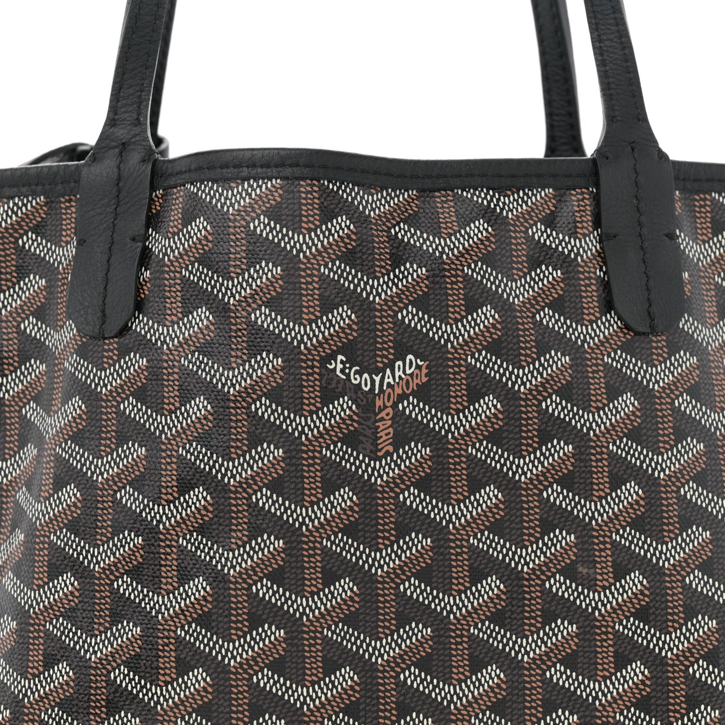 Goyardine Reversible Mini Anjou Black