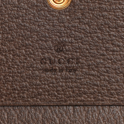 Gucci GG Supreme Monogram Web Ophidia Card Case Beige New Acero 6 of 8