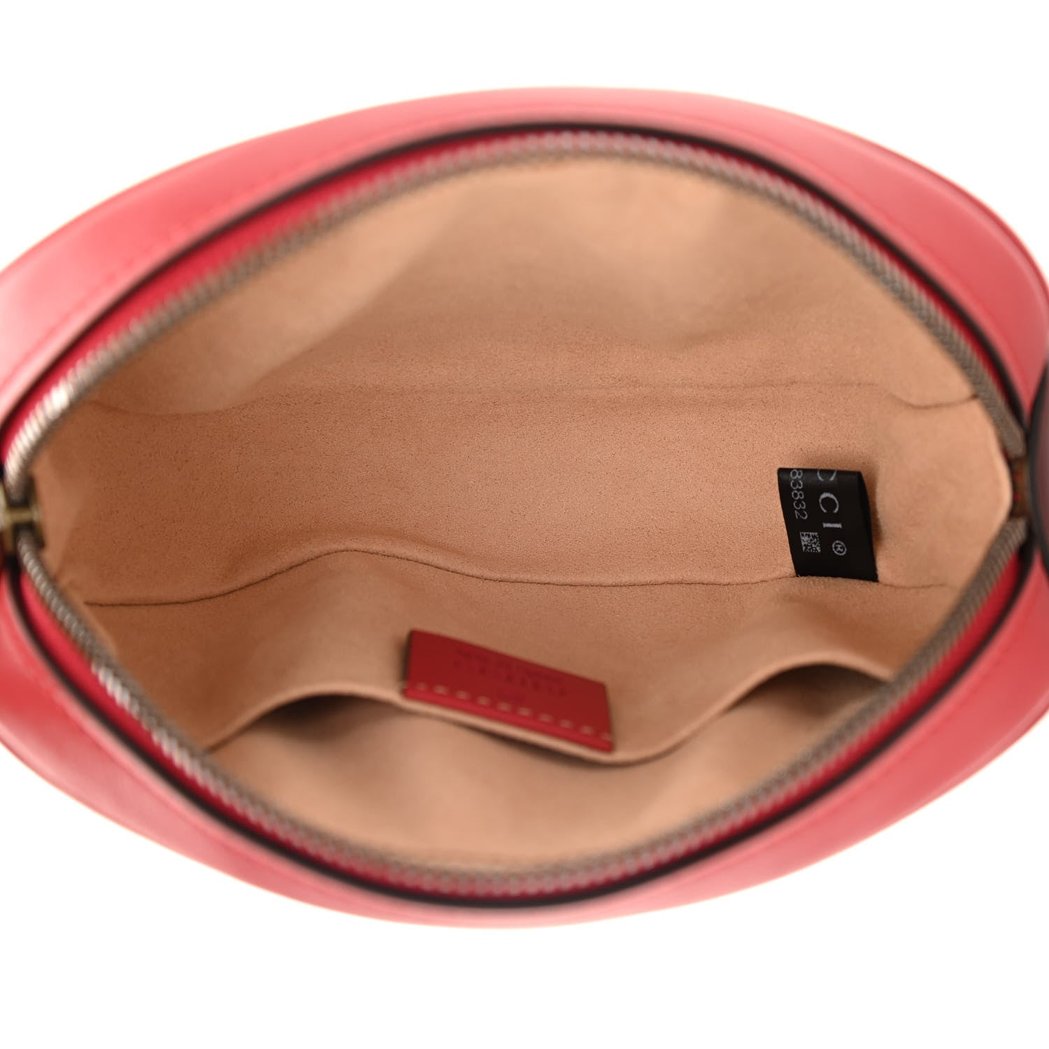Gucci Calfskin Matelasse GG Marmont Belt Bag 85 34 Hibiscus Red 5 of 11