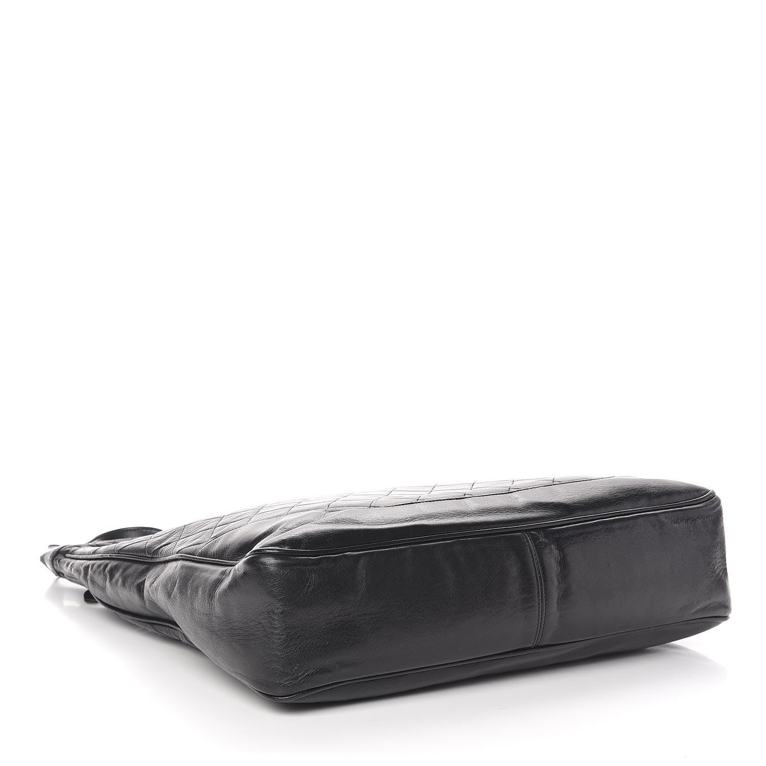 Chanel Lambskin Quilted Hobo Black 4 of 10