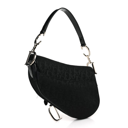 Christian Dior Monogram Saddle Bag Black 3 of 10