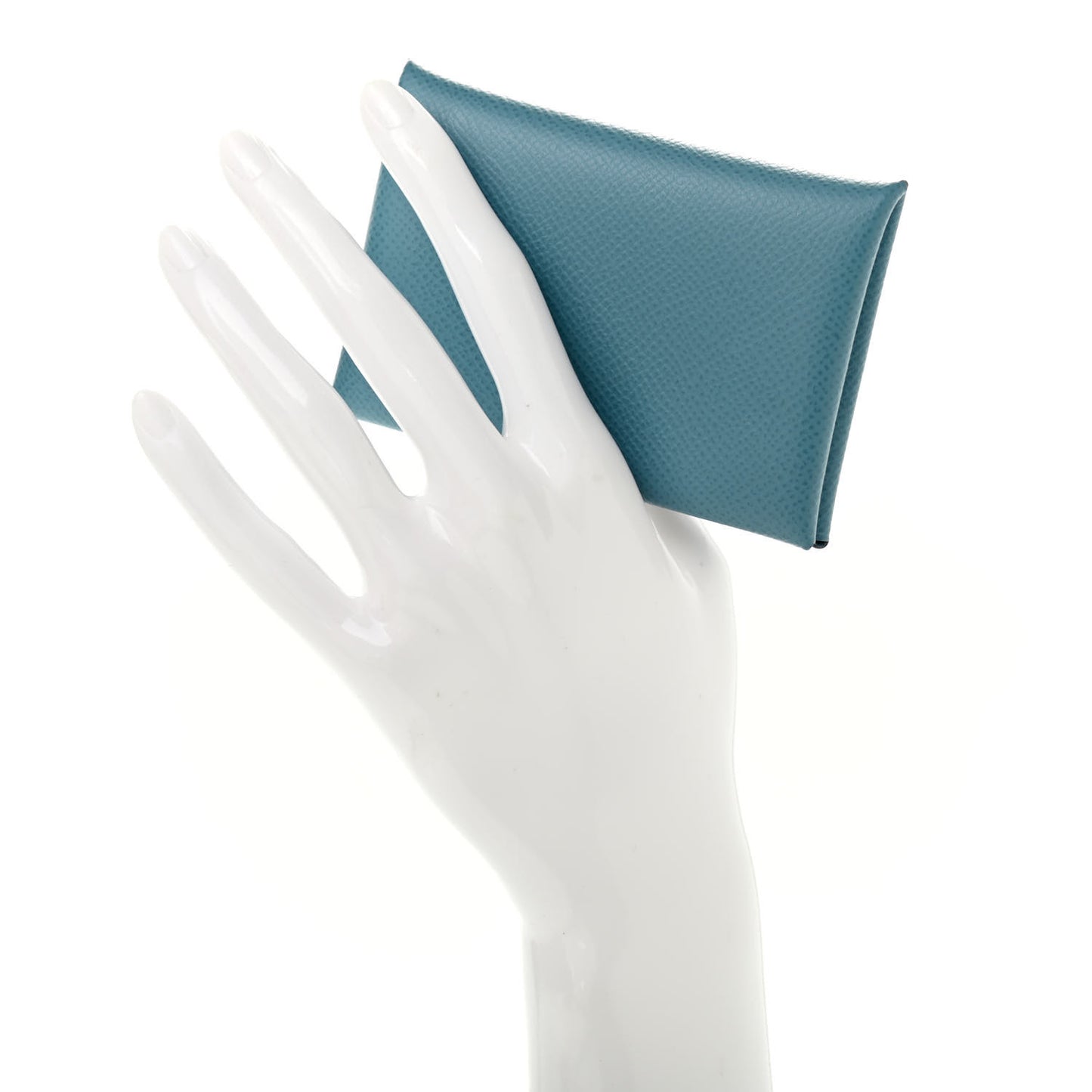 Epsom Calvi Card Case Blue Jean