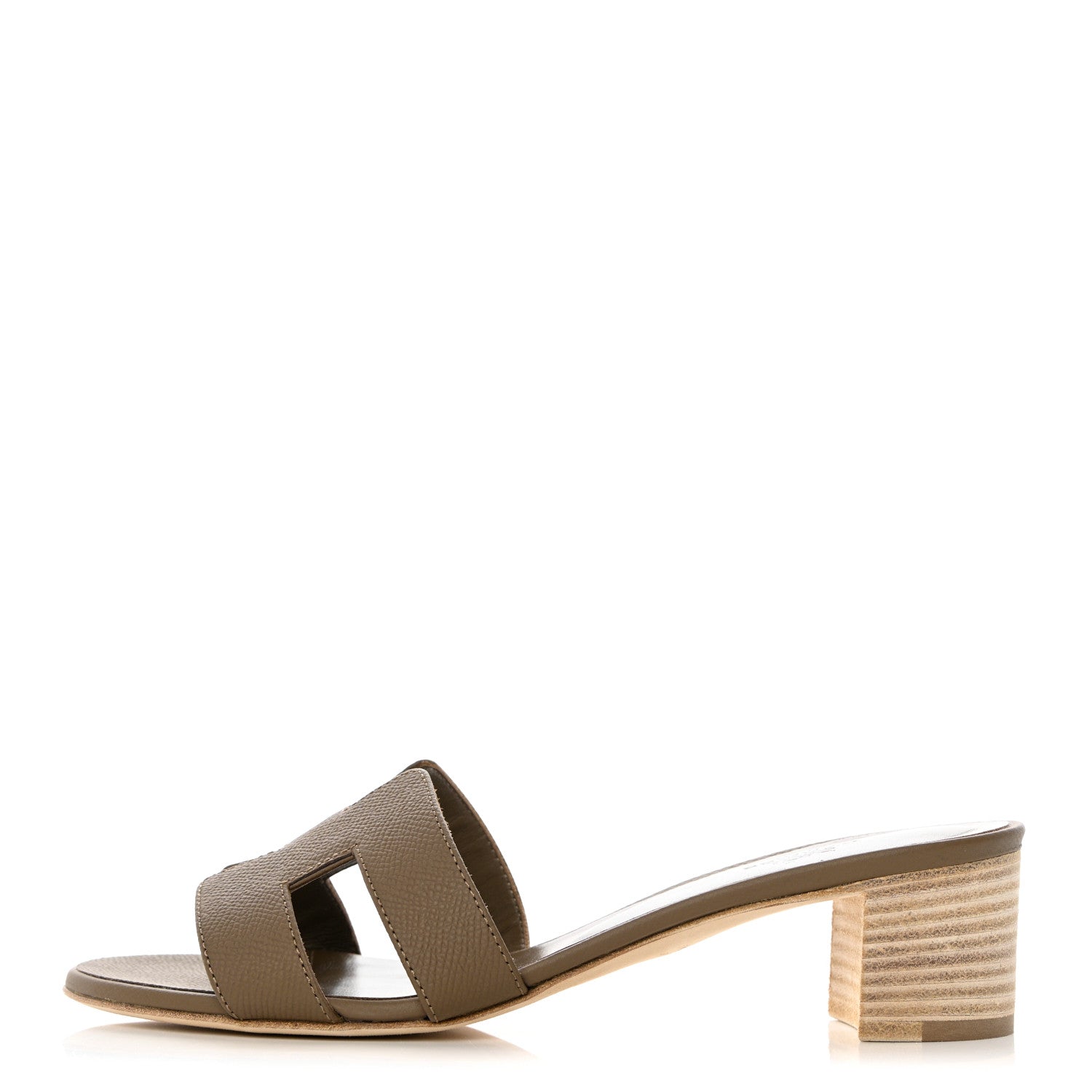 Hermes Epsom Oasis Sandals 38 Etoupe 2 of 18