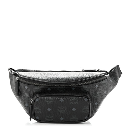 MCM Visetos Medium Belt Bag Black 1 of 10