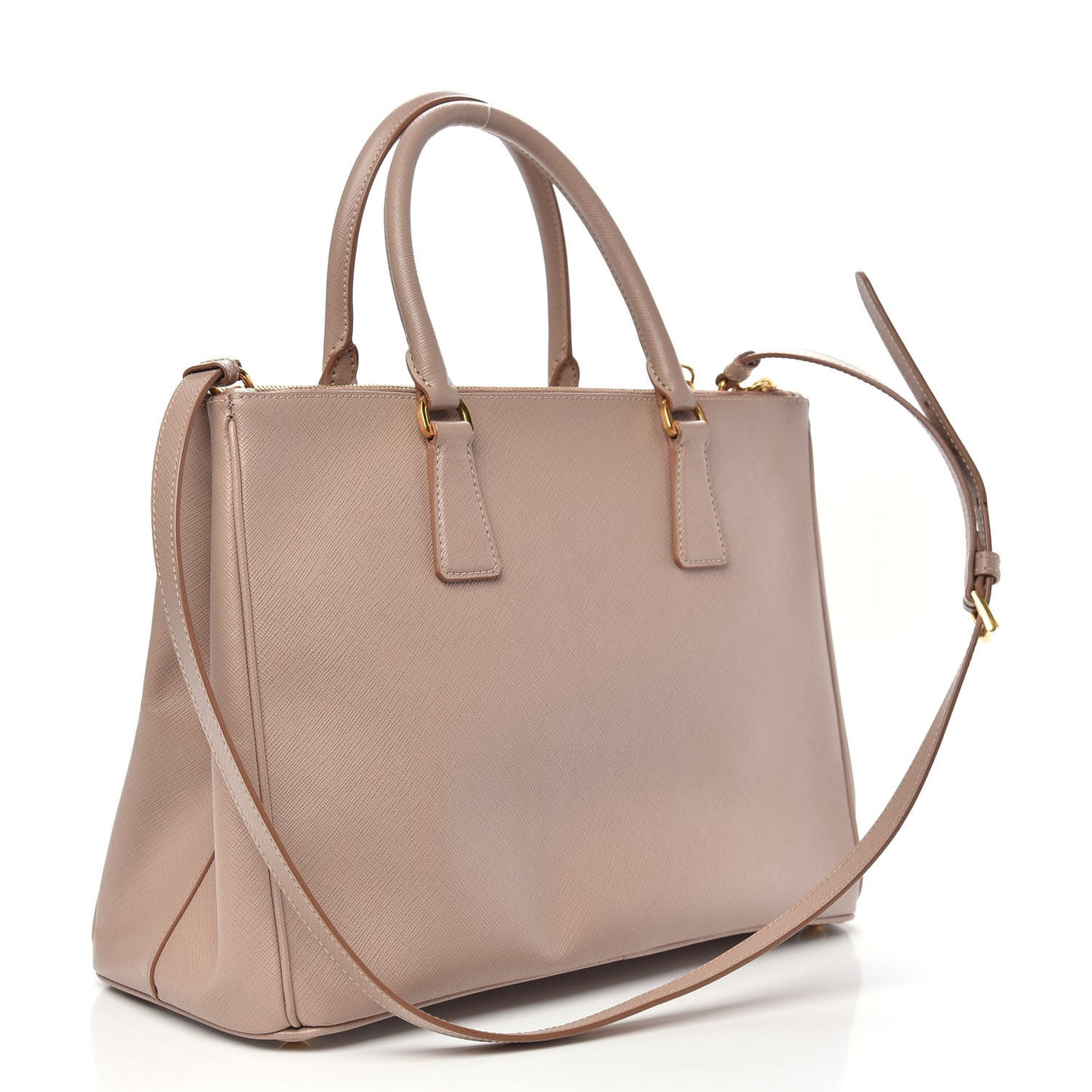 Saffiano Medium Galleria Double Zip Tote Cammeo