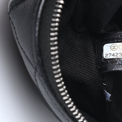 Chanel Grained Calfskin Quilted Waist Belt Bag Black 8 of 14