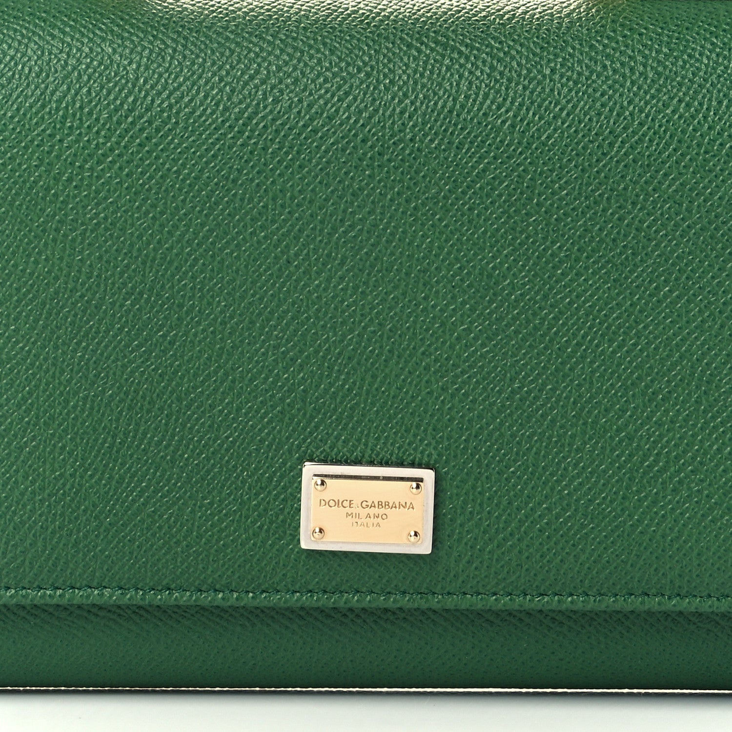 Dolce & Gabbana Dauphine Wallet On Chain Green 7 of 10