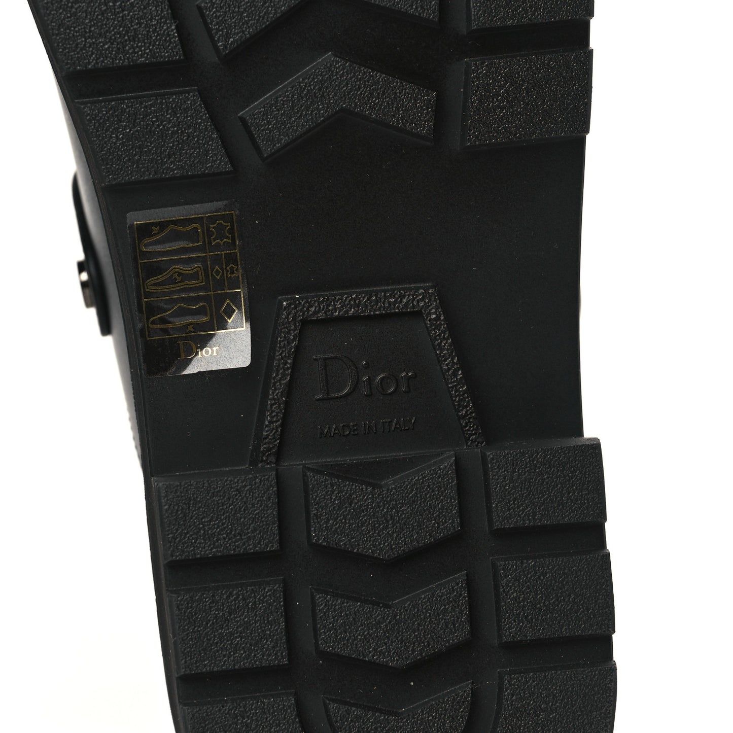 Calfskin Diorquake Buckled Lug Sole 15mm Clogs 38 Black