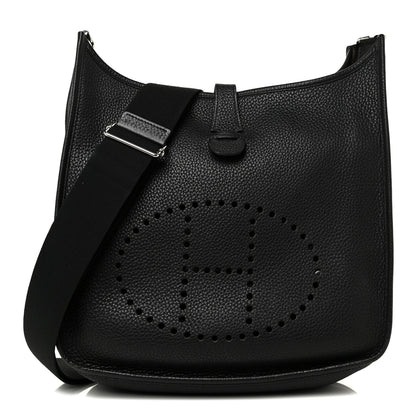 Hermes Taurillon Clemence Evelyne III PM Black 1 of 18
