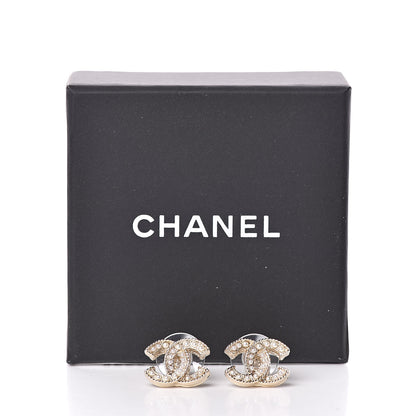 Chanel Pearl CC Earrings Gold 5 of 5