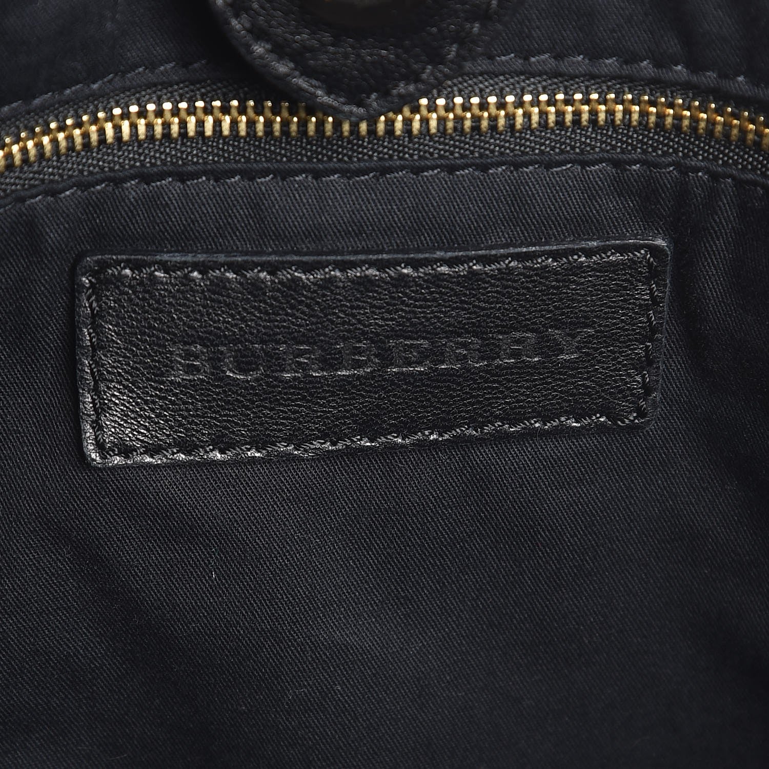 Burberry Calfskin Haymarket Check Small Canterbury Tote Black 10 of 21