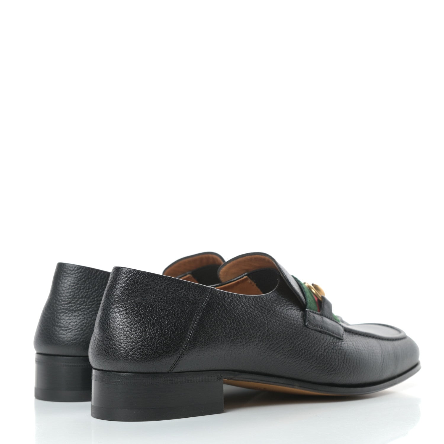 Gucci Havely Kid Web Mens Horsebit Loafers 9.5 Black 4 of 9