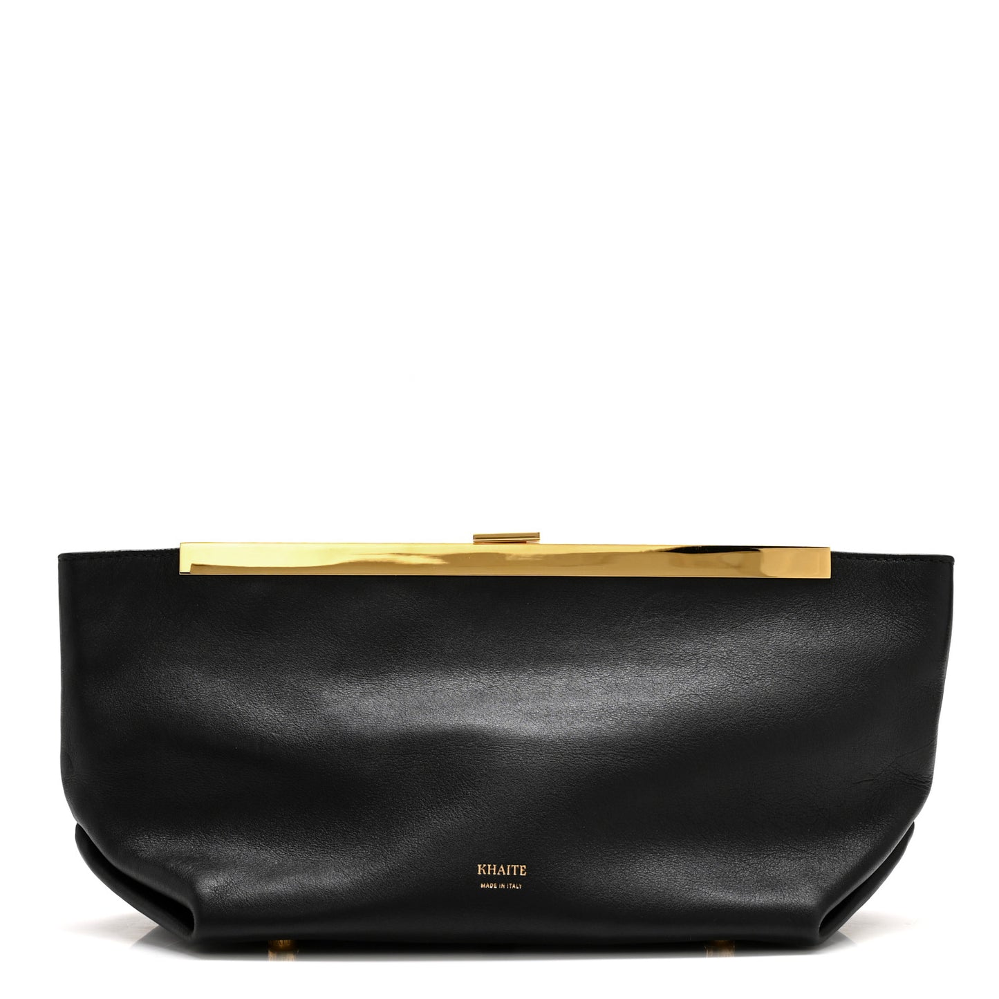 Smooth Calfskin Aimme Envelope Clutch Black