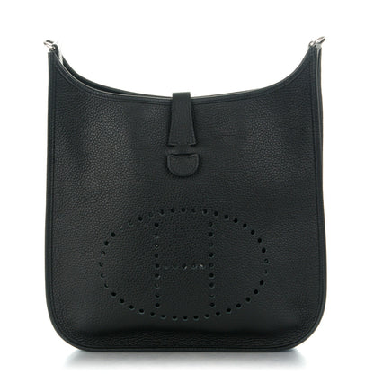 Hermes Taurillon Clemence Evelyne III GM Black 1 of 8